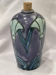 Minton Art Nouveau Secessionist RARE Collectable Small Vase Purple Blue Floral - Picture 1 of 16