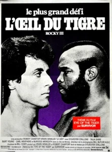 BOXE Sylvester Stallone Mister T Hulk Hogan ROCKY III 1982 FRENCH POSTER 16x21 - Picture 1 of 1