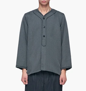 Visvim AW17 Dugout Baseball Shirt Grey Wool, sizes 2/M & 3/L - BNWT, RRP £745 - Picture 1 of 12
