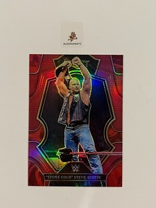 2023 Panini Select WWE "Stone Cold" Steve Austin Premier Level Prizm Red 114/149