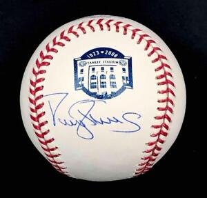 Darryl Strawberry autograph signed Yankee Stadium Baseball BAS Beckett Witness