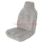 For Mercedes SLK (2011-) Grey Sheepskin Faux Fur Car Seat Covers - 2 x Fronts