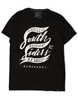 O'NEILL Mens Slim Fit Graphic T-Shirt Top Large Black Cotton AH06