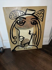 Peter Keil Abstract Neo Expressionist Painting COA Modern Art Listed Cubism - Picture 1 of 14