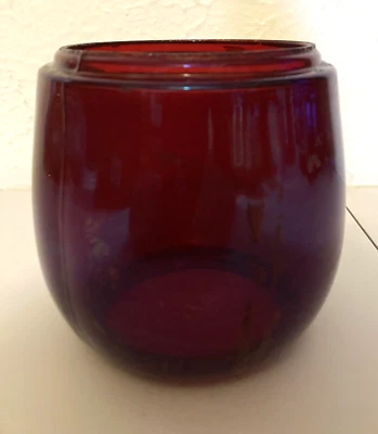 Antiguo ROJO SANGRE Barco Marítimo Náutico RR Ferrocarril Linterna Repuesto VIDRIO Foto 1 de 4