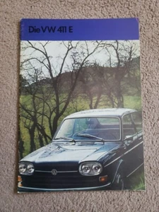Volkswagen 411 E 1970 Sales Brochure LE , German language - Picture 1 of 9