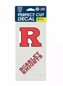 Rutgers Scarlet Knights perfekt geschnittener Aufkleber 4" x 3" & 4" x 1,5" (2er Set)  - Bild 1 von 1