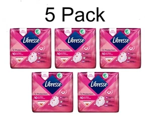 5pack LIBRESSE INVISIBLE NORMAL 10, hygienic sanitary pads - Picture 1 of 2