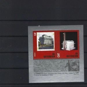 2009 Österreich ANK 2829 - 2830 Christo Wrapped Flak Tower Block 56 CAT Flakturm - Picture 1 of 1