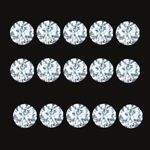 100% Certified 1.50Ct Sparkling Round Shape Natural White Loose Diamond Set