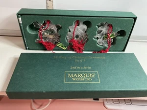 Waterford 12 Days Of Christmas Crystal Ornaments 2nd In Series - Picture 1 of 5