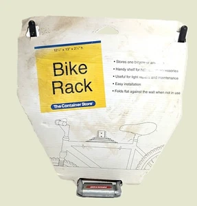 Wall Mounted Bike Rack - Space Saving The Container Store Fold Flat Against Wall - Imagen 1 de 4