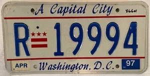 Washington D.C. TRIPLE Digit 9 license plate repeating Number #999 DC Columbia - Picture 1 of 10