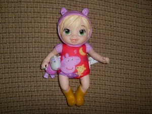 Baby Alive Goodnight Peppa Pig Blonde Doll Plus Rain Boots, Toy - SUPER CUTE!! - Picture 1 of 20
