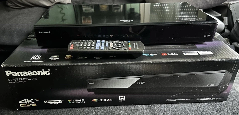 Panasonic DP-UB824EGK UHD WLAN Blu-ray Player - Schwarz - Bild 1 von 4