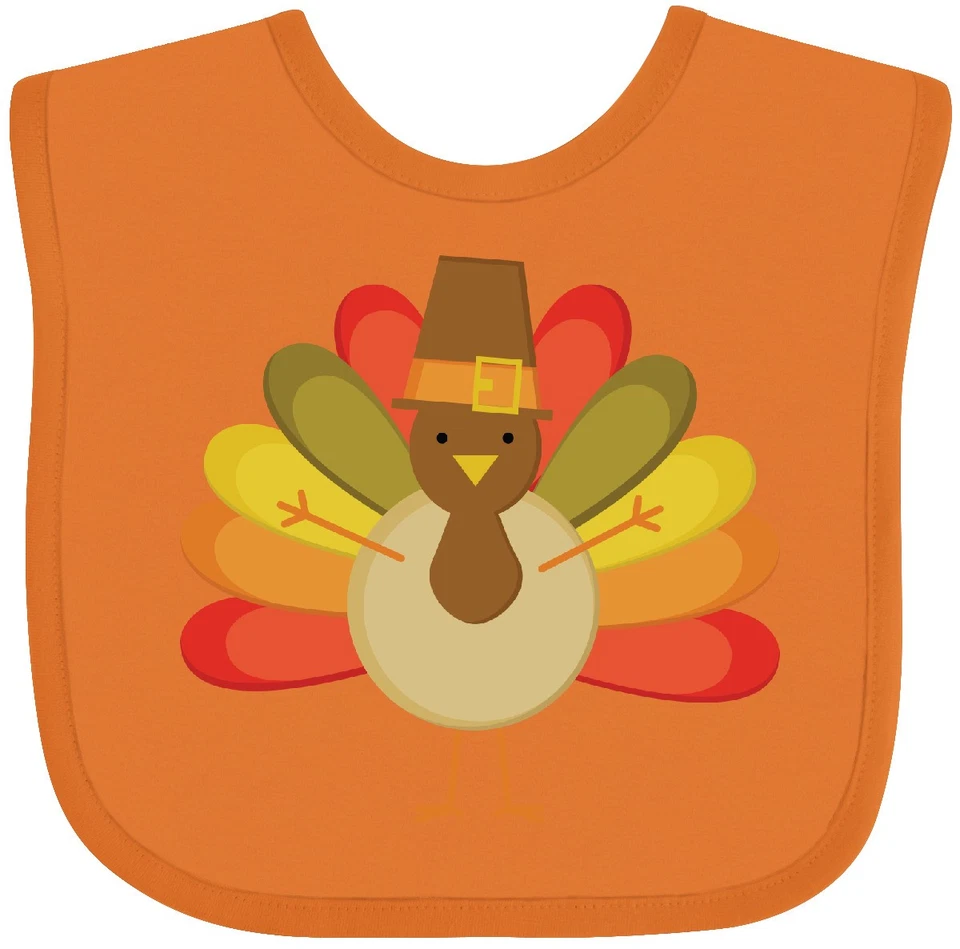 Babero Inktastic Acción de Gracias Peregrino Pavo Vacaciones Bebé Lindo Bebés 1er Primeros Niños Foto 1 de 1