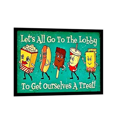 Movie Night Sign Sticker - Welcome to Family - Home Theater Accessory - Image 1 of 4