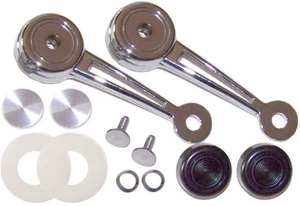 MUSTANG DELUXE DOOR WINDOW HANDLES KIT 12PC,1971 & EARLY 1972 - Picture 1 of 1