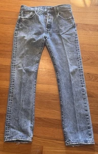 Levis 501 Jeans Straight Leg Button Fly Medium 31 x 32 - Bild 1 von 10