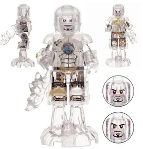 Custom Iron Man Mark One Suit Minifigure With Props, New/Mint. (Transparent) - Picture 1 of 1