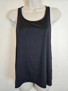 Fabletics Black Lightweight Racerback Tank Top Workout Gym Running Size M - Picture 1 of 4