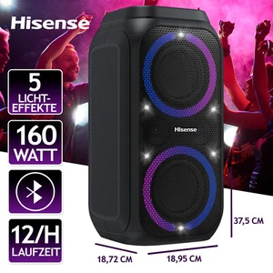 Hisense Party Rocket HP160 Bluetooth Lautsprecher 160W RO_PARTYROCKETHP160_B - Bild 1 von 13