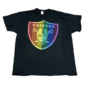 Las Vegas Raiders Pride Logo T-Shirt Size XL - Picture 1 of 7