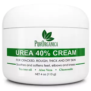 Urea 40% Cream – Made in USA – Foot Cream for Thick, Cracked, Rough, Dead & Dry - Picture 1 of 12