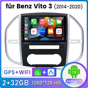 Für Mercedes Benz Vito W447 2014-20 DAB+ 2+32G Android 13 Autoradio GPS WiFi RDS - Bild 1 von 12