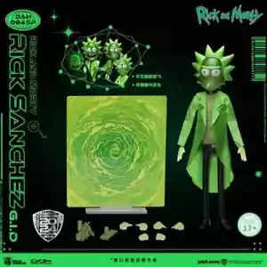 Limited Edition Beast Kingdom Rick and Morty Glow-in-the-Dark Action Figure New - Picture 1 of 9
