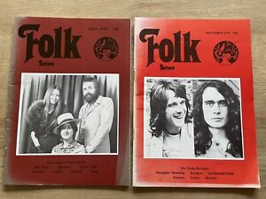 Folk Review Magazines 1977 & 1978. Releases, bands, reviews..