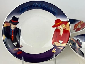 Sango Cafe Americana Movie Inspired Casa Blanca Set Of Four Soup Cereal Bowls - Bild 1 von 9