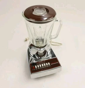 Vintage Hamilton Beach 14 Speed Silver Blender 5 Cup Glass W/ Pitcher - Picture 1 of 7
