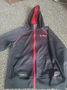 SUPER RARE NIKE LEBRON TIGER HOODIE BLACK/REX NBA BASKETBALL YOUTH SIZE L - Picture 1 of 6