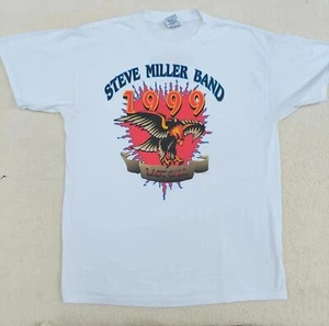 Vintage Steve Miller Band 1999 Last Call Tour Concert T Shirt Size X Large White - Picture 1 of 8