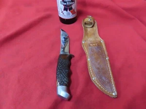 Vtg Schrade-Walden No.147,4-1/2"bld. Hunting Knife,SheatheUSA~V.NICEš¤ S4.16.25 - Picture 1 of 12