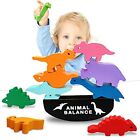 Wooden Stacking Dinosaur Toys for Kids 3-5 Year Old Boys & Girls, Stacking