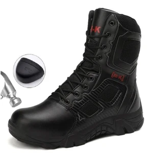 Herren Stiefel Arbeitsschuhe Sicherheitsschuhe 39 Bis 46 Jungen Schutz Schuhe - Picture 1 of 14