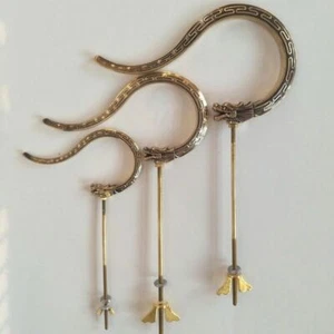 Copper Pet Bird Cage Hanging Hook Hanger Chinese Dragon Supplies - Picture 1 of 4