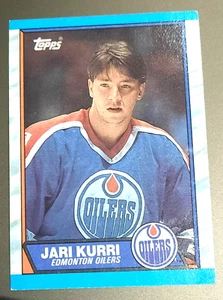 JARI KURRI-1989 TOPPS-VINTAGE-BELLO CARTA HOCKEY-EDMONTON OILERS #43 - Foto 1 di 3