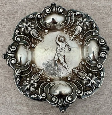 RARO PRECIOSO CUENCO DE GOLF Y GÁRGOLA CON PATRÓN DE GÁRGOLA DE 5 3/8" 1905 Foto 1 de 4