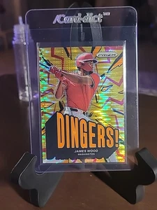 2025 Panini Prizm James Wood #10 Dingers! Gold Pulsar #/399 Washington Nationals - Bild 1 von 2