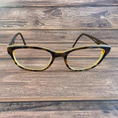 Kate Spade Blakely Eyeglasses Womens Brown Yellow Tortoise Cat Eye Frames 135 - Image 1 of 4