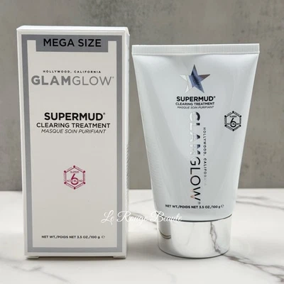 Máscara de tratamiento de limpieza Glamglow Supermud - Mega Jumbo tamaño 3,4 oz 100 g Foto 1 de 2