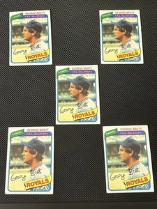 1980s Topps George Brett #450 LOT Kansas City Royals HOF 3000 HIT Club 👑 - Picture 1 of 2