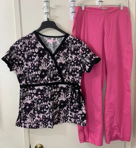 KOI Kathy Peterson Scrub  Set Top (L) And Marissa Pants (L) - Picture 1 of 18