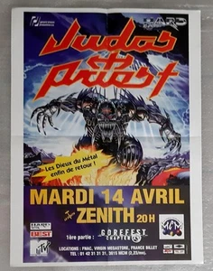 poster affiche revue magazine français metal JUDAS PRIEST 1998 PARIS 56x41cm - Imagen 1 de 1