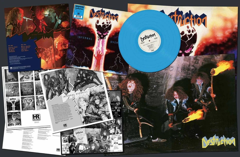 DESTRUCTION - INFERNAL OVERKILL, 2020 EU CYAN BLUE vinyl LP, 250 COPIES! SEALED! - Image 1 of 1