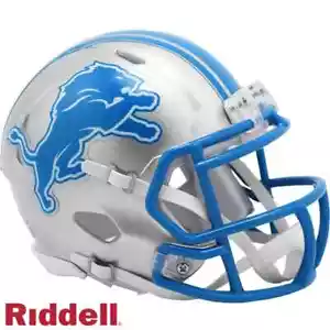 *SALE* DETROIT LIONS PRIMARY SPEED MINI NFL FOOTBALLHELM RIDDELL! - Bild 1 von 1