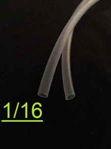 Tubo de poliolefina 1/16"" pulgada 1,6 mm TRANSPARENTE 2:1 - Imagen 1 de 7